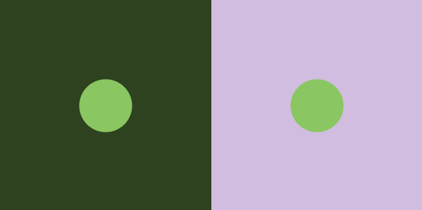 A demonstration of simultaneous color contrast
